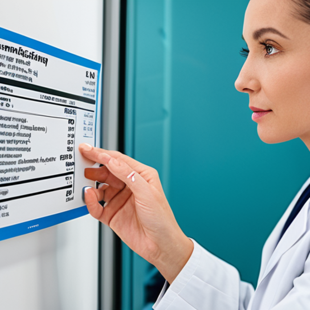 친환경 화장품의 효과적인 인증 체계 - A professional dermatologist, fully clothed in a lab coat, examining a skincare product label in a b...