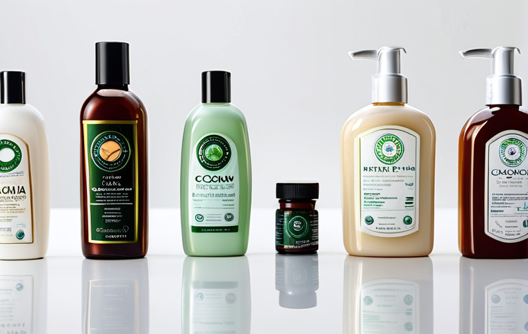 친환경 화장품의 효과적인 인증 체계 - A diverse group of eco-conscious consumers, all fully clothed, carefully sorting cosmetic containers... 친환경 화장품의 효과적인 인증 체계 - A diverse group of eco-conscious consumers, all fully clothed, carefully sorting cosmetic containers...