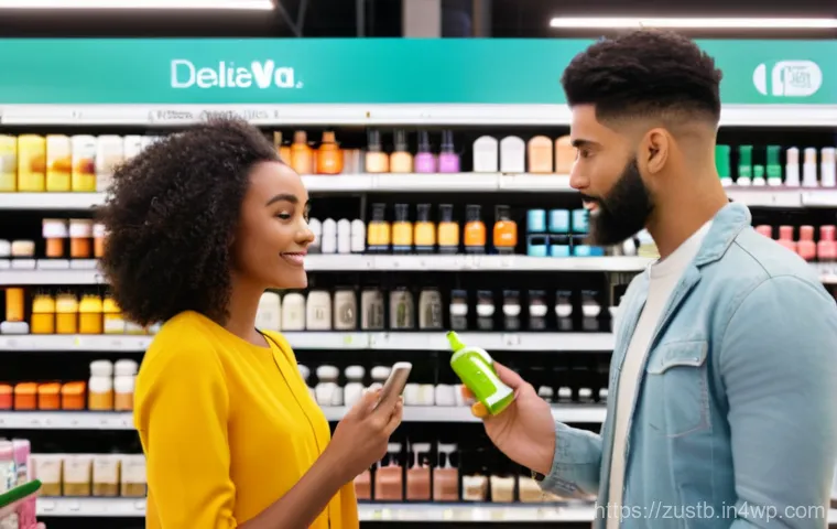 지속 가능한 뷰티 브랜드의 사회적 책임 - A brightly lit, clean beauty lab setting with diverse scientists, male and female, in white coats, m... 지속 가능한 뷰티 브랜드의 사회적 책임 - A brightly lit, clean beauty lab setting with diverse scientists, male and female, in white coats, m...