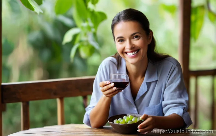 지속 가능한 뷰티 제품의 실제 사용 후기 - A serene and radiant woman in her late 20s to early 30s, with clear, glowing skin, gently applying a... 지속 가능한 뷰티 제품의 실제 사용 후기 - A serene and radiant woman in her late 20s to early 30s, with clear, glowing skin, gently applying a...